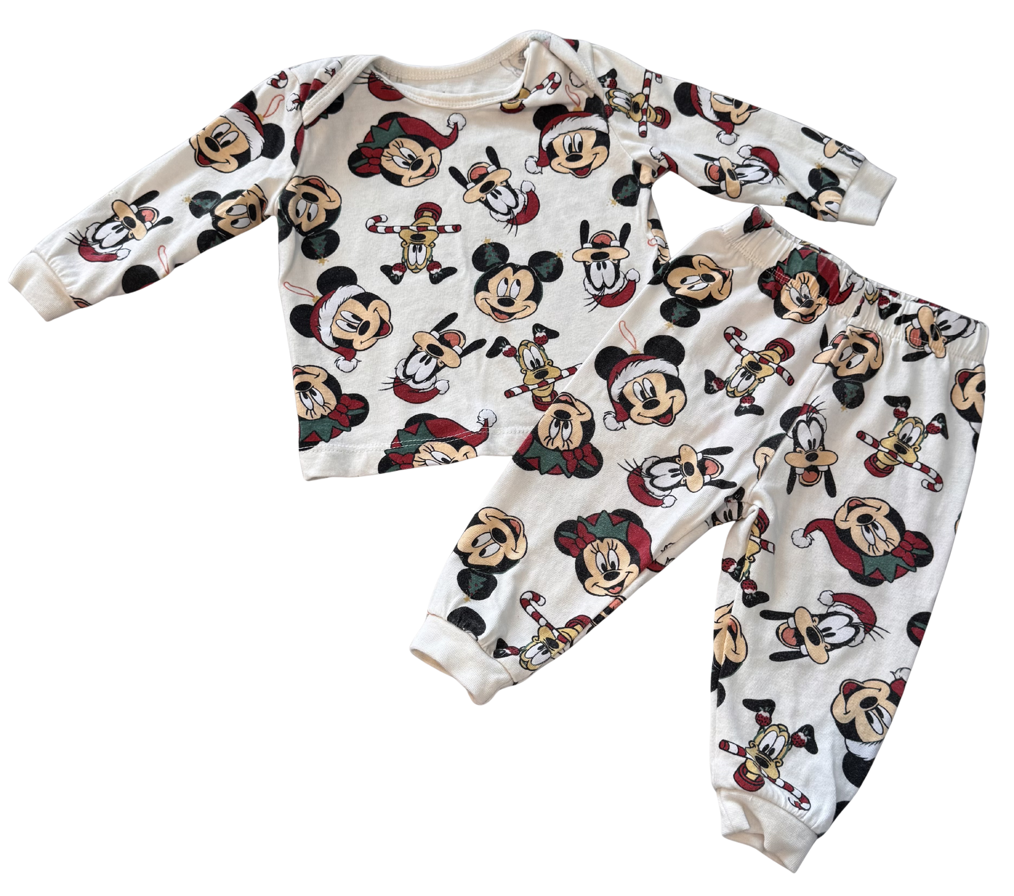 Boys 6-12 Month Mickey and Friends Christmas Pajamas