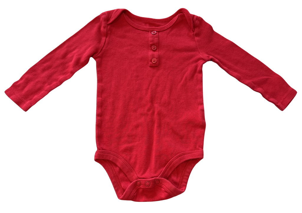 Boys 6-12 Month Long Sleeve Onesie