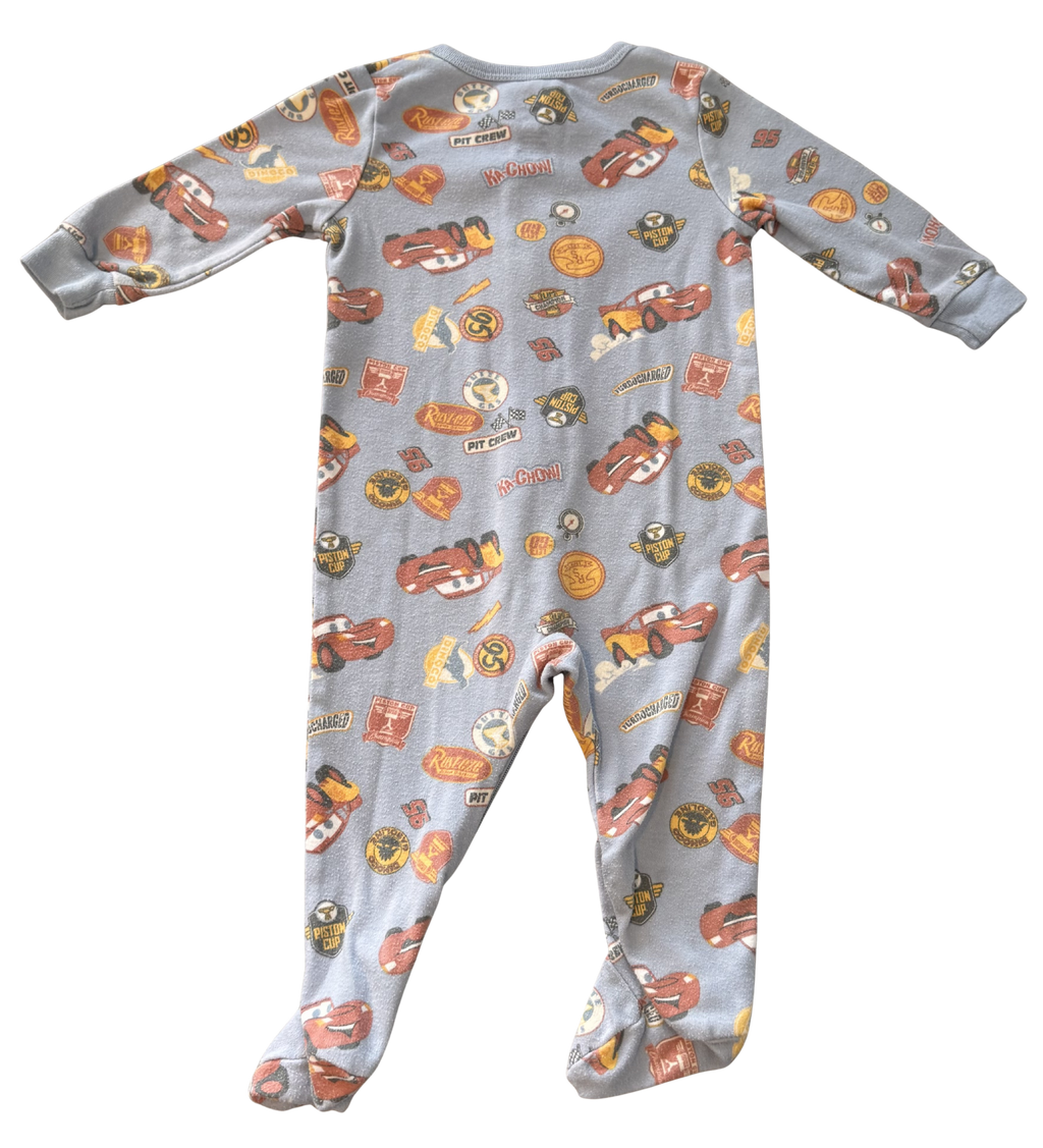 Boys 6-12 Month Cars Footed Pajamas with Zipper