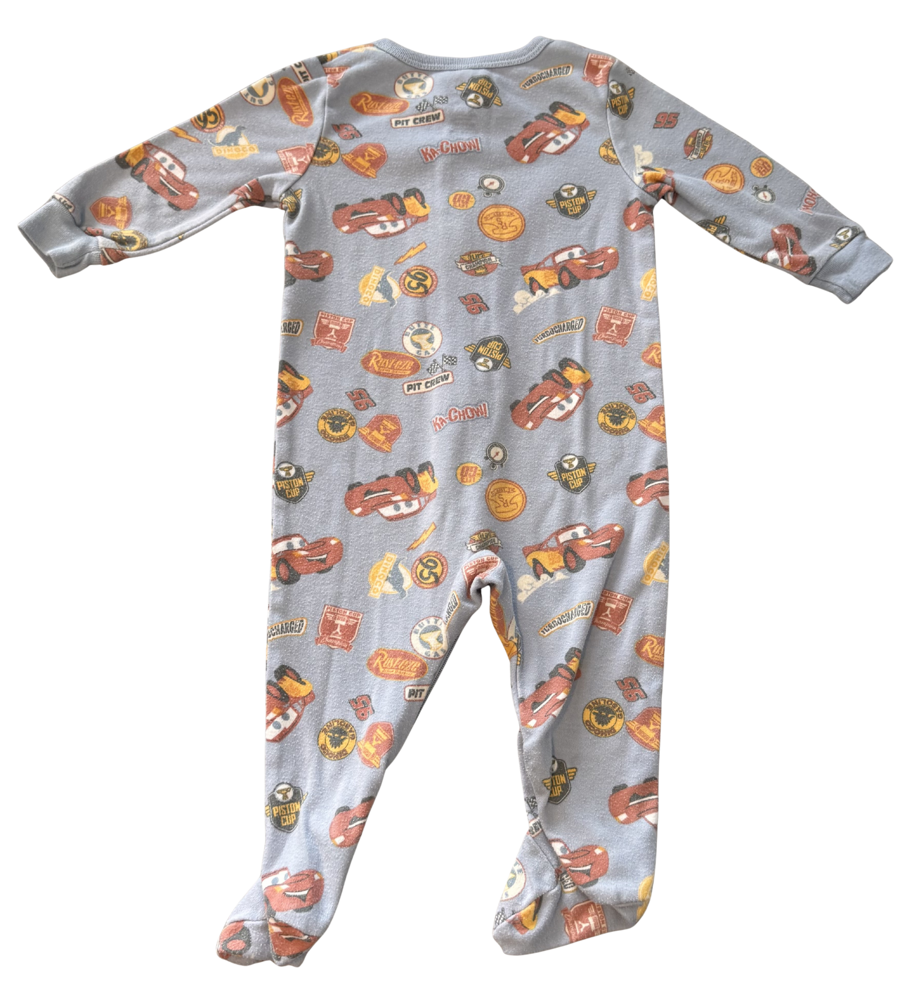 Boys 6-12 Month Cars Footed Pajamas with Zipper