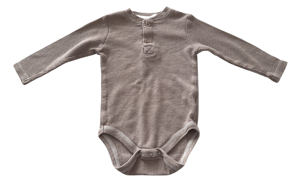 Boys 6-9 Month Long Sleeve Onesie