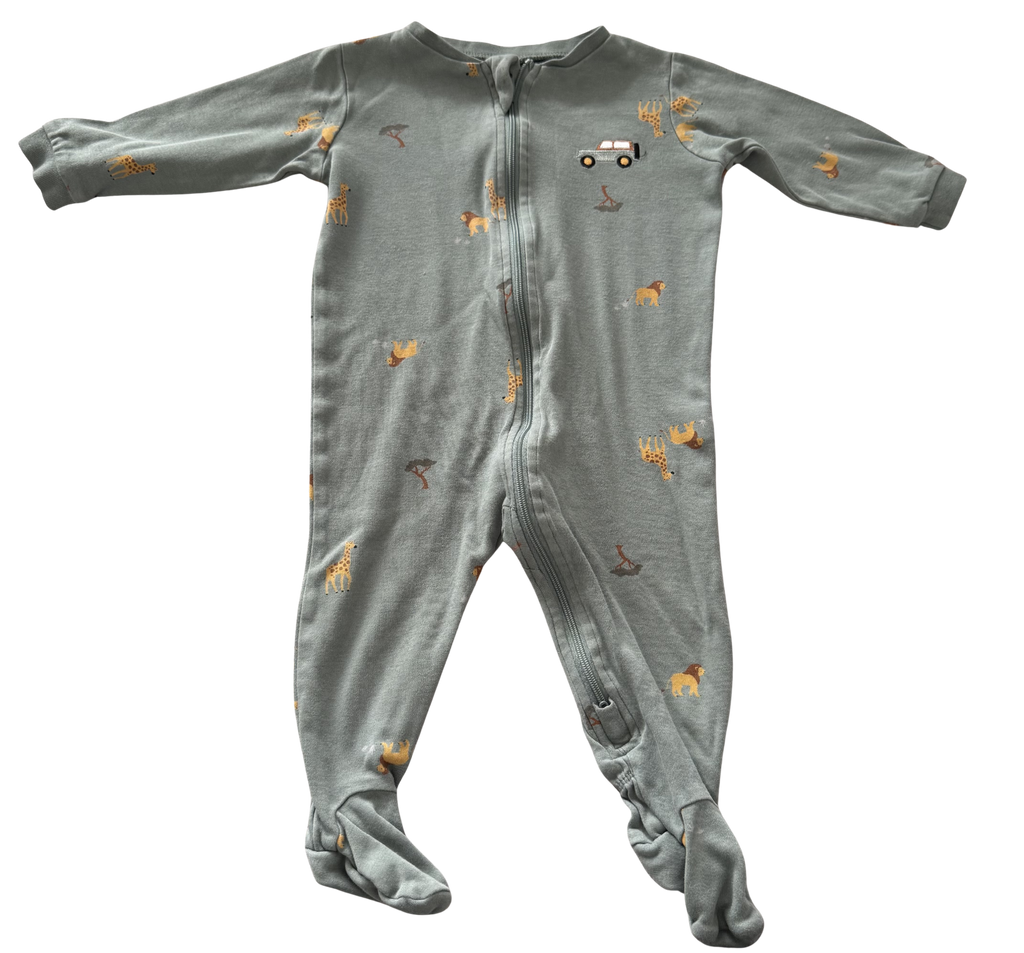 Boys 9 Month Footed Pajamas with Zipper