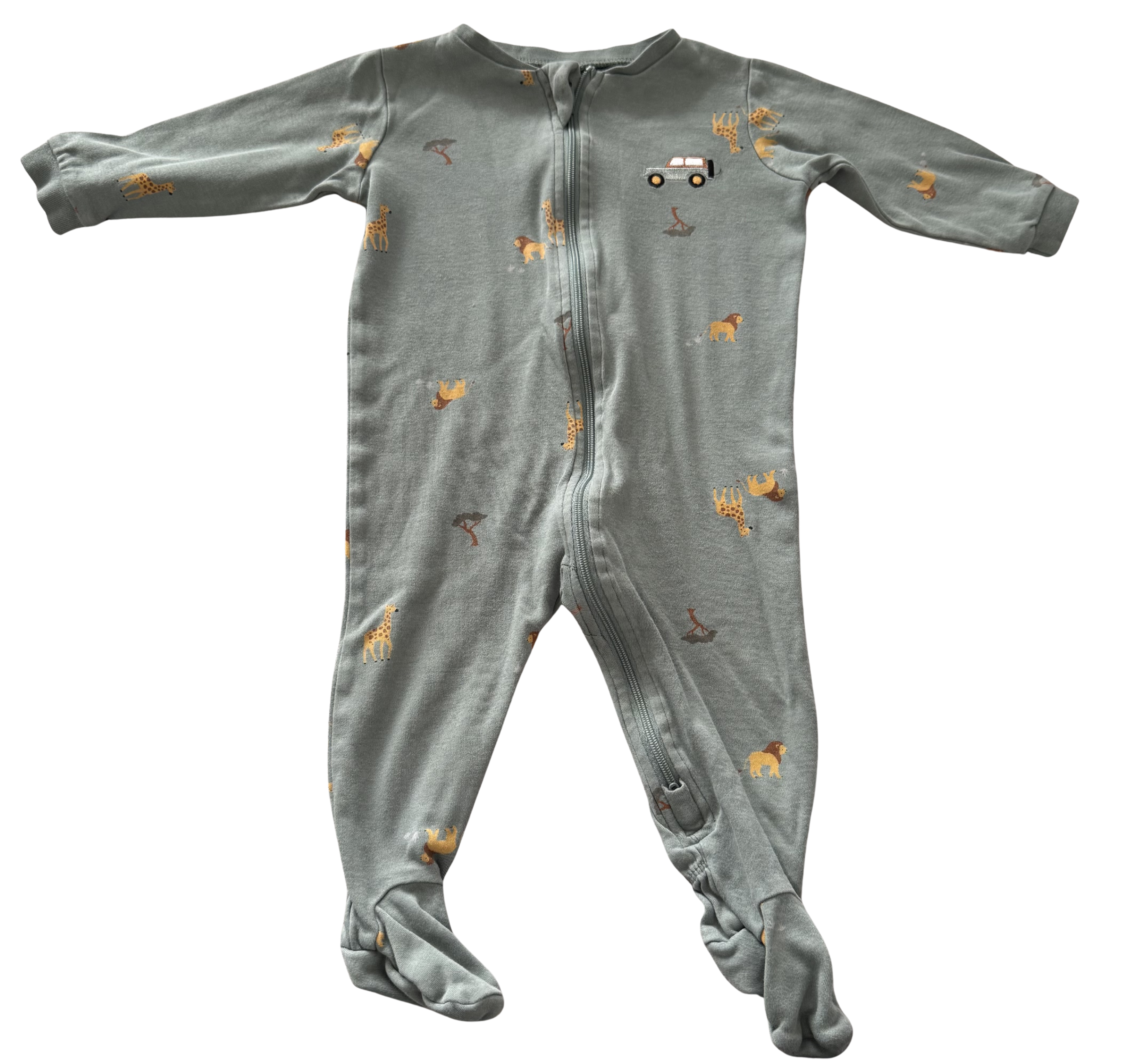 Boys 9 Month Footed Pajamas with Zipper