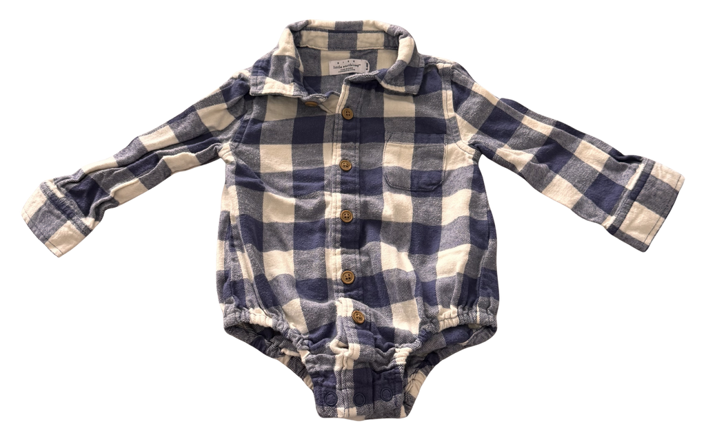 Boys 6-9 Month Long Sleeve Onesie
