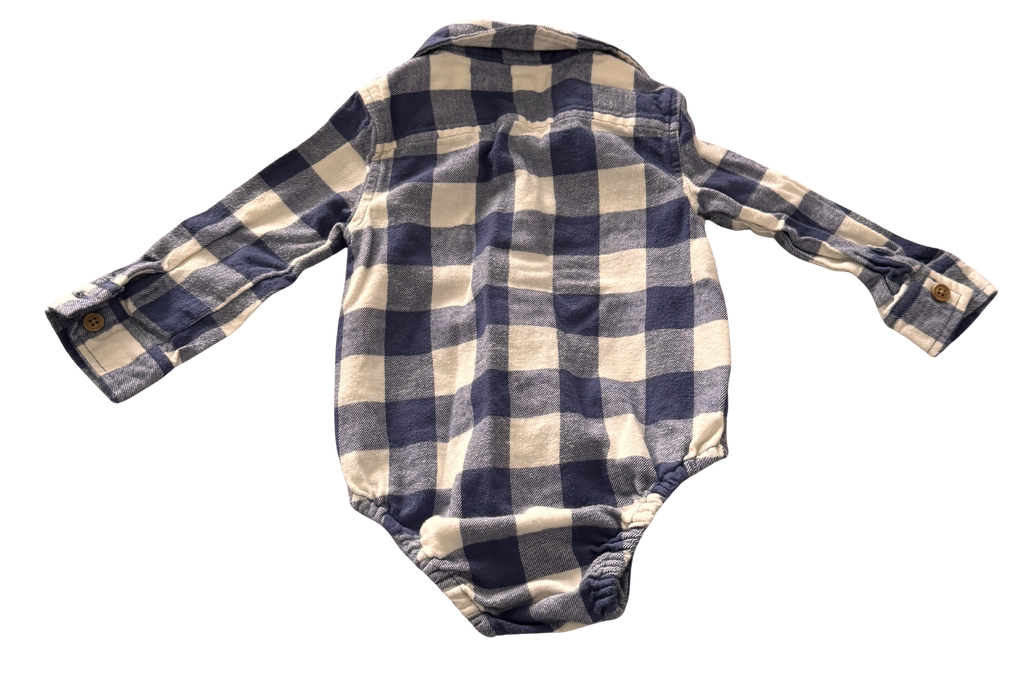 Boys 6-9 Month Long Sleeve Onesie