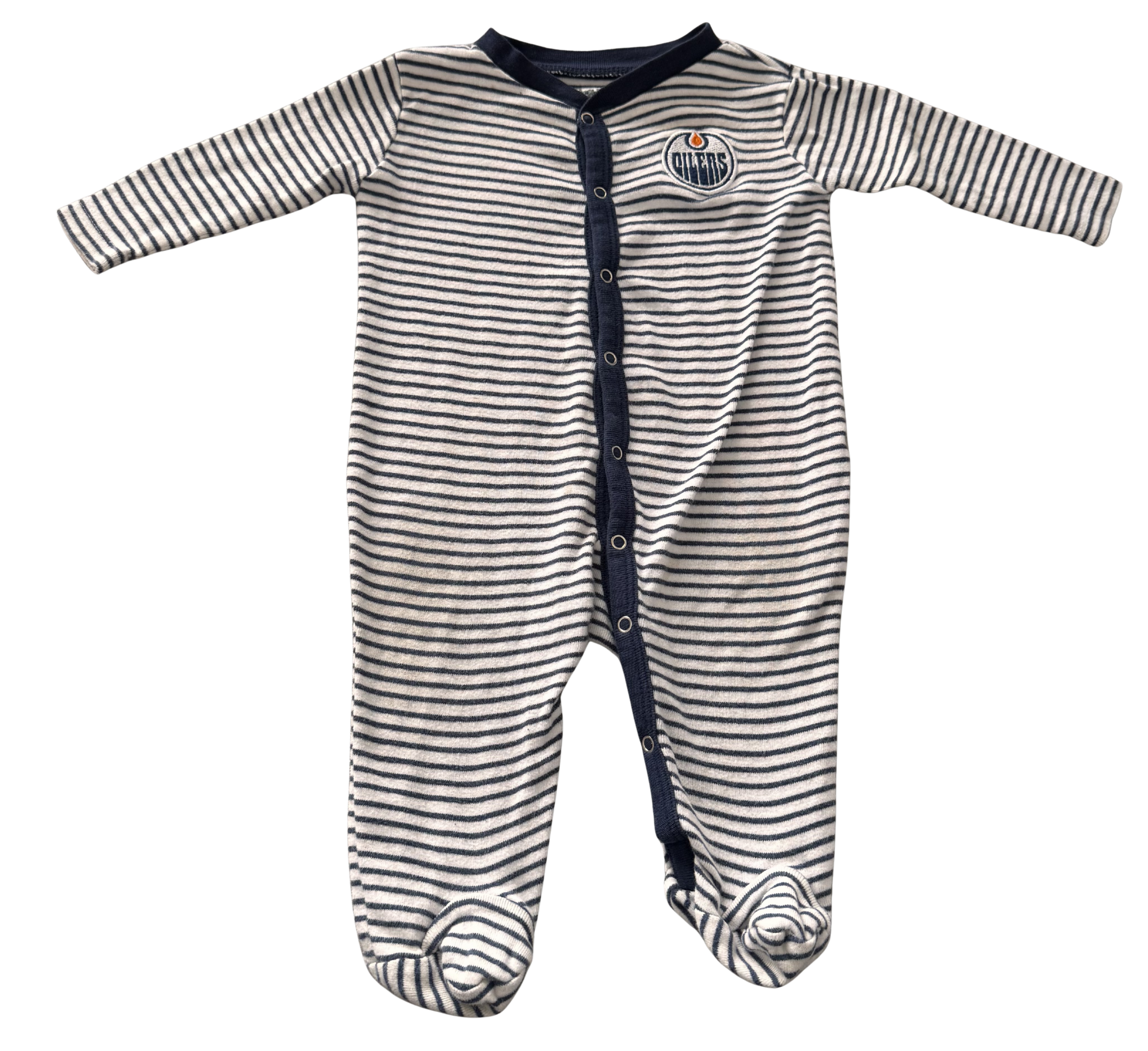 Boys 12 Month Oilers Footed Pajamas