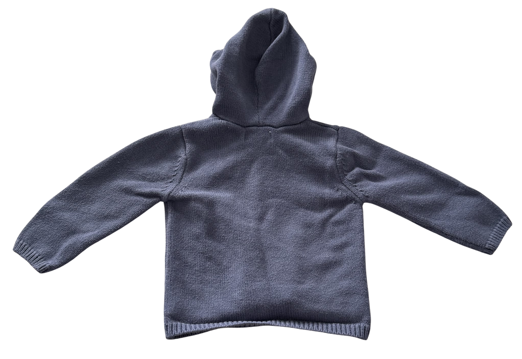 Boys 12 Month Button Up Sweater with Hood