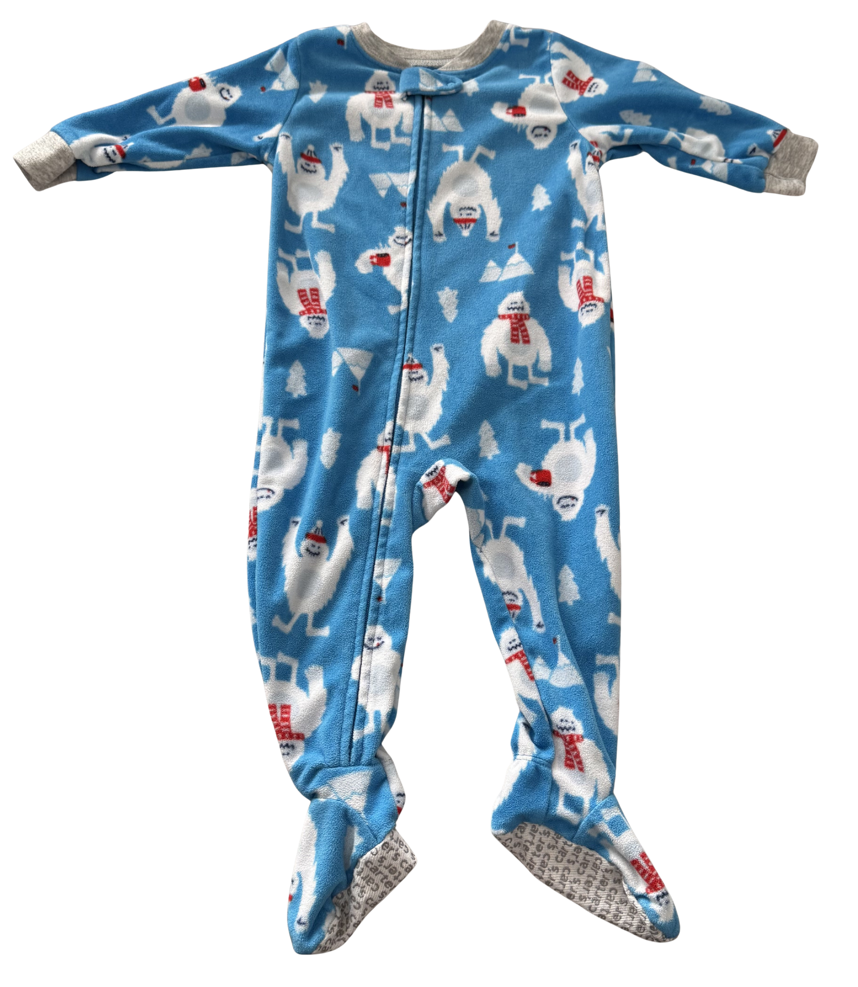Boys 12 Month Footed Pajamas with Zipper