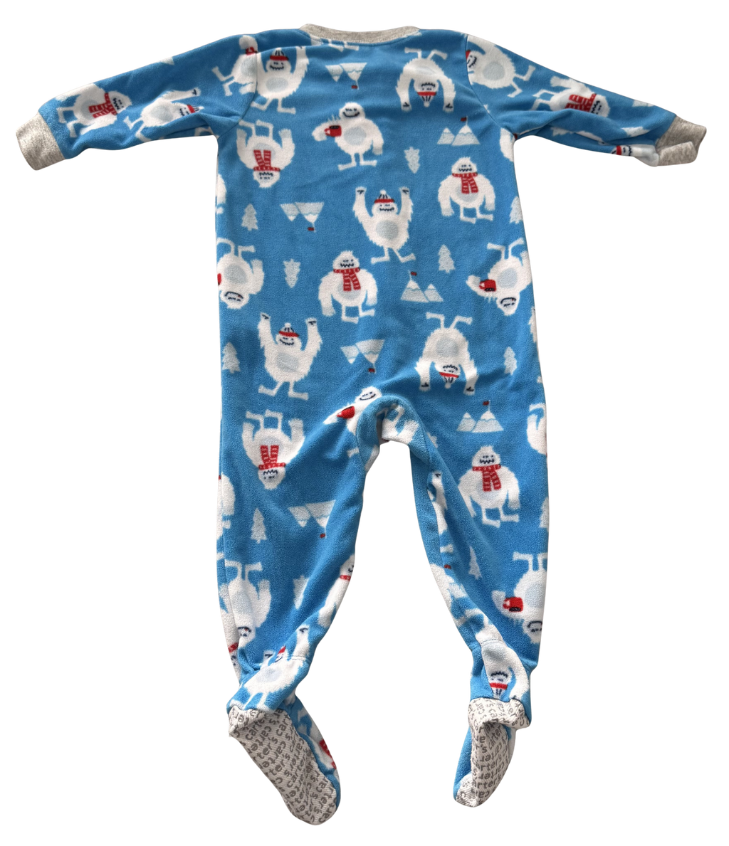 Boys 12 Month Footed Pajamas with Zipper