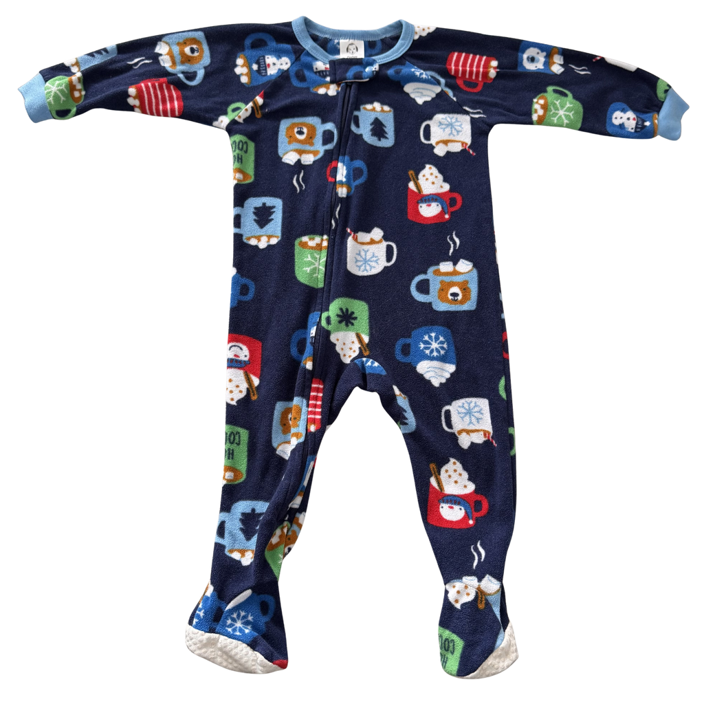 Boys 12 Month Footed Pajamas with Zipper