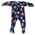 Boys 12 Month Footed Pajamas with Zipper