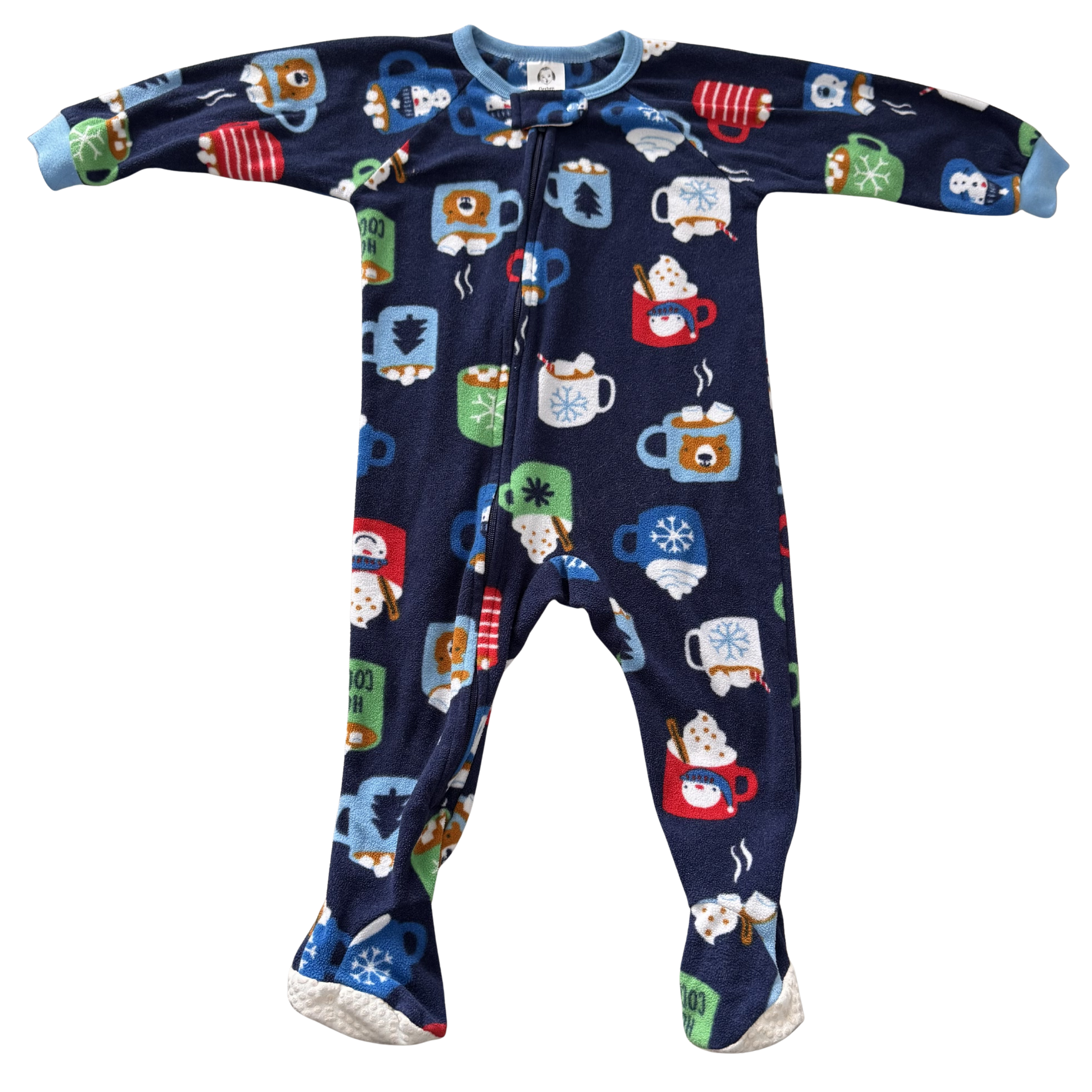 Boys 12 Month Footed Pajamas with Zipper