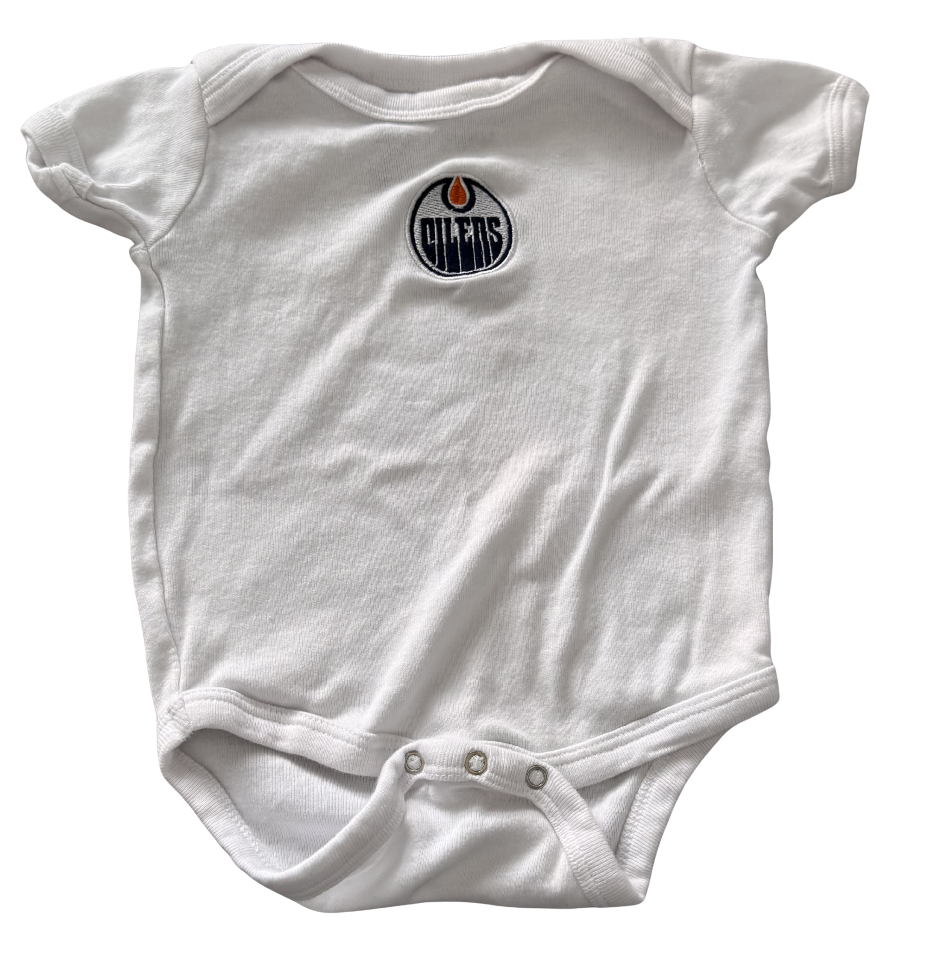 Boys 12 Month Short Sleeve Oilers Onesie