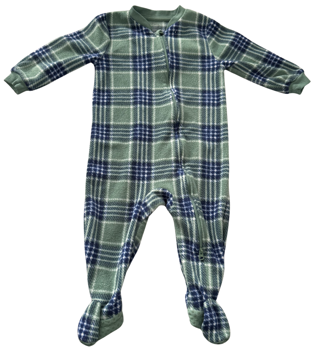 Boys 12-18 Month Footed Pajamas with Zipper