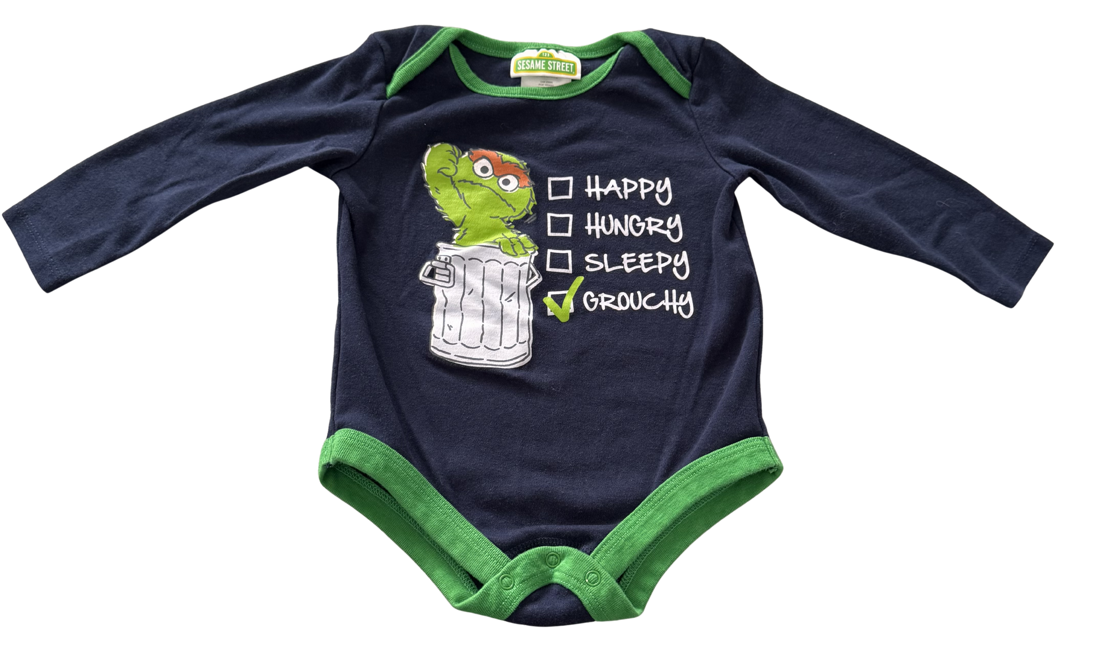 Boys 12-18 Month Sesame Street Long Sleeve Onesie