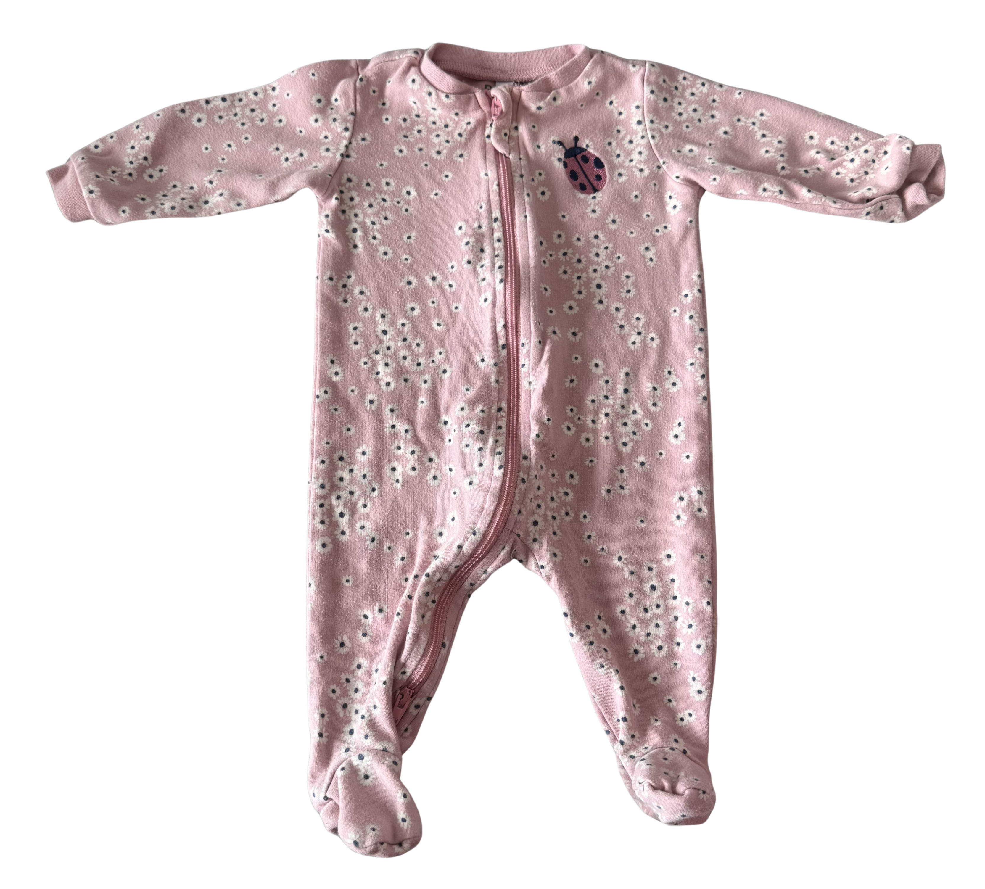 Girls 3 Month Footed Pajamas with Zipper