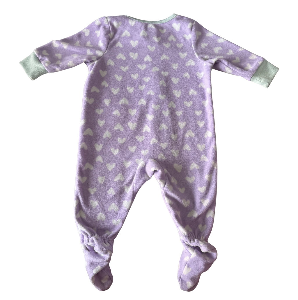 Girls 3 Month Footed Pajamas with Zipper