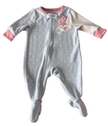 Girls 3 Month Footed Pajamas with Zipper