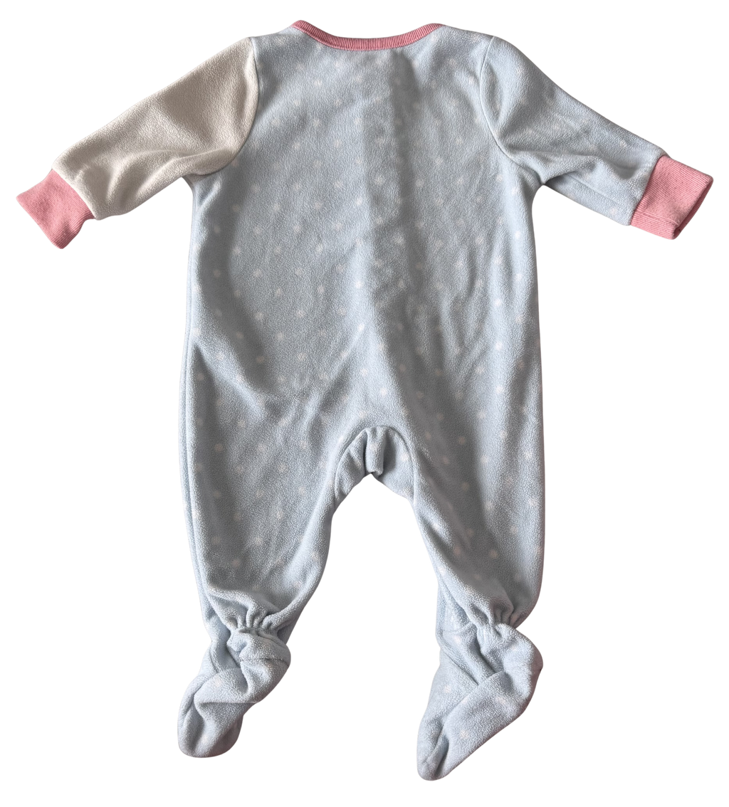 Girls 3 Month Footed Pajamas with Zipper