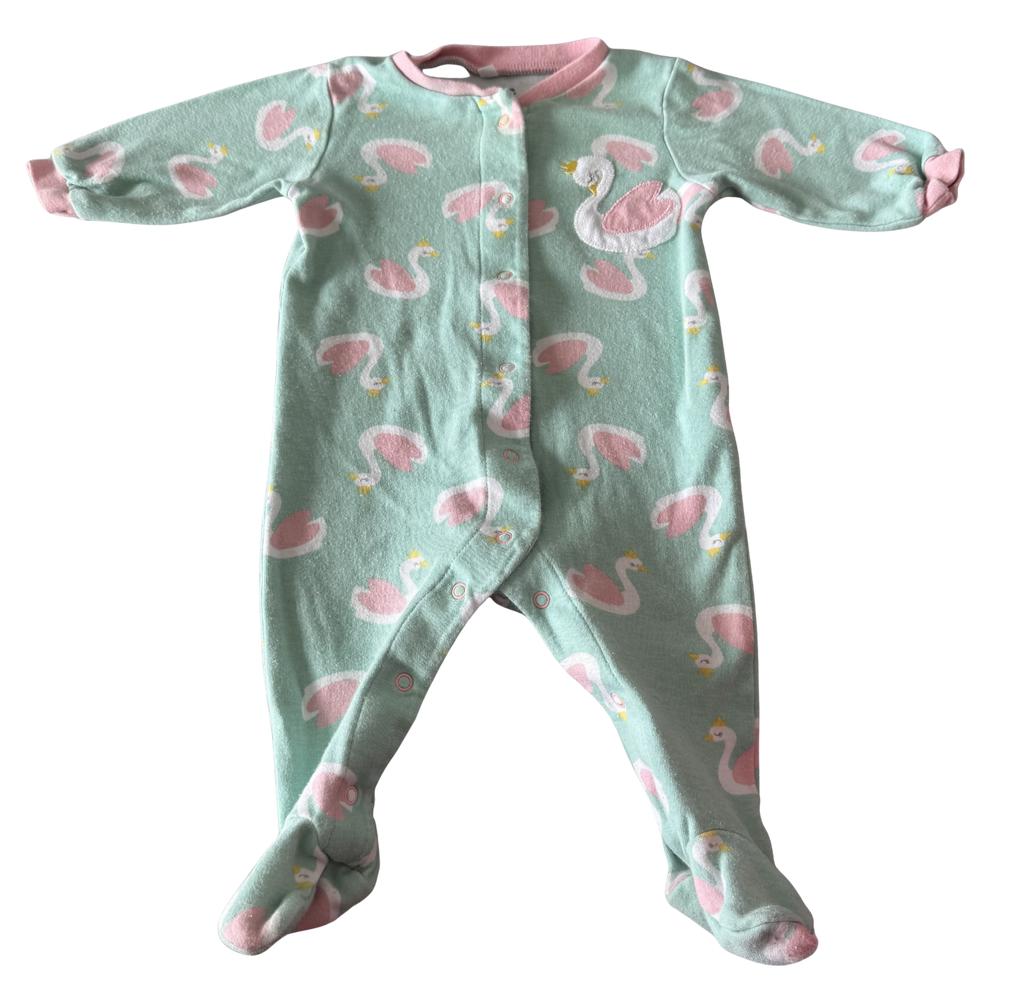 Girls 3 Month Footed Pajamas