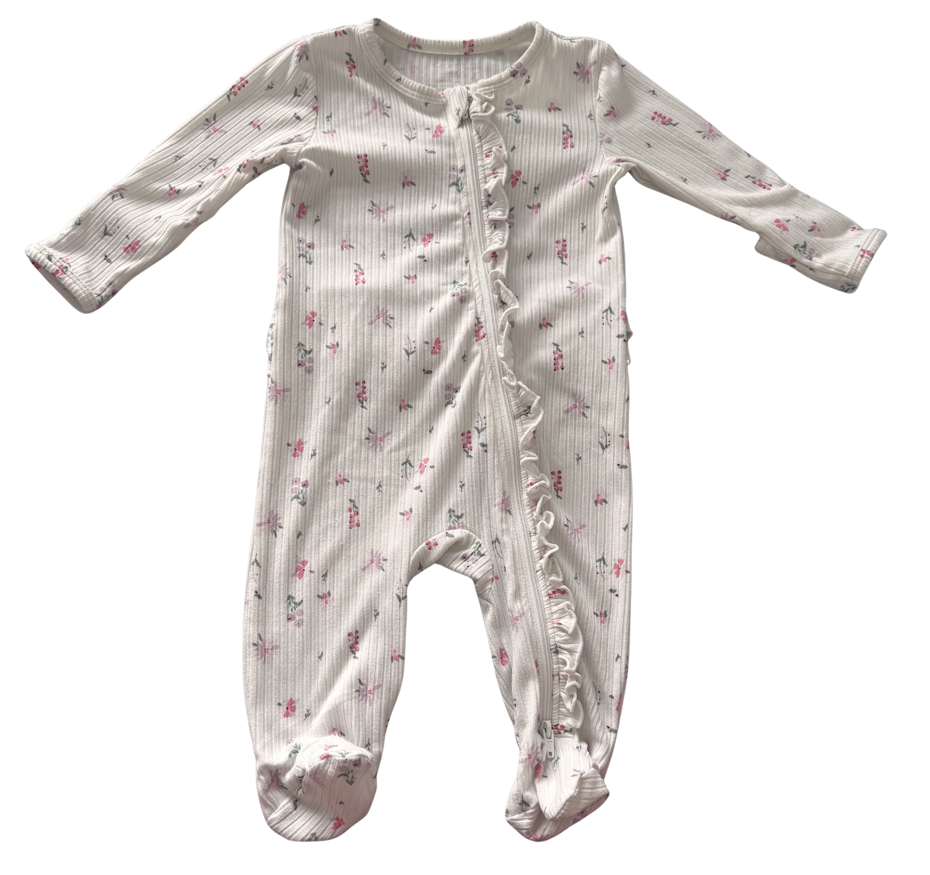 Girls 3-6 Month Footed Pajamas with Zipper