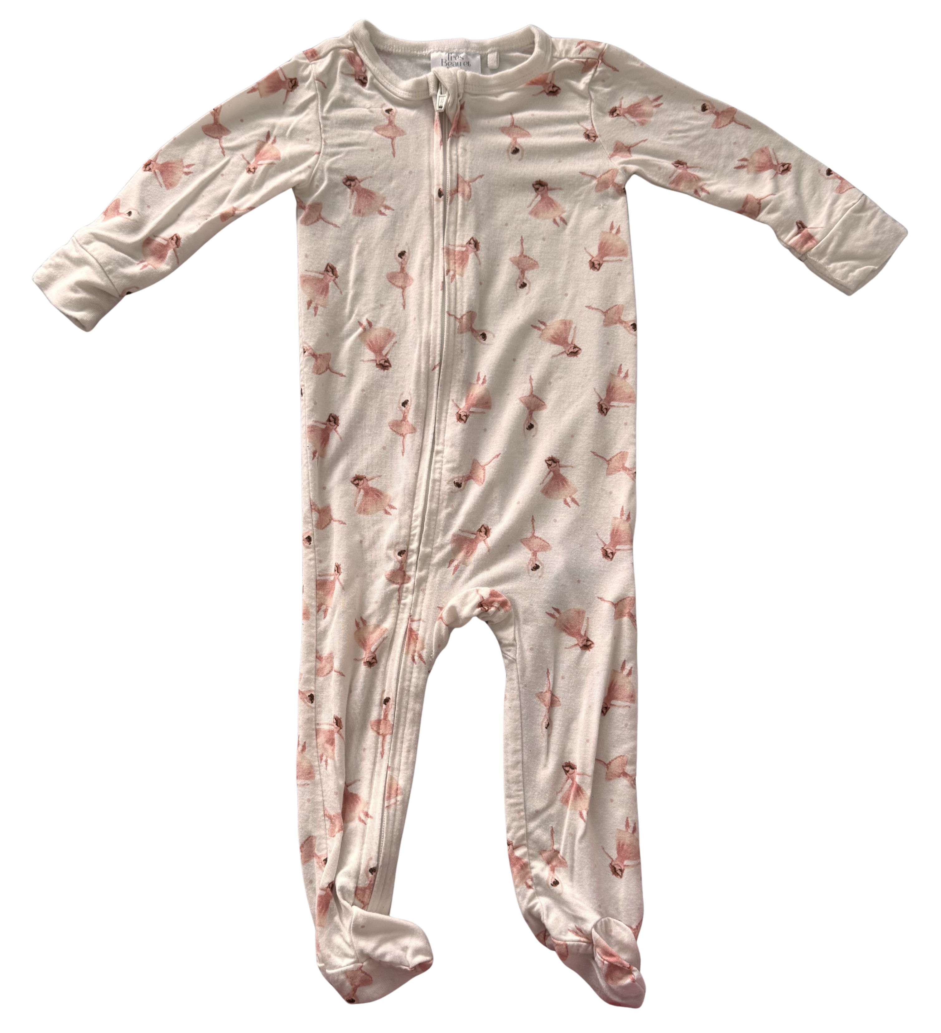 Girls 3-6 Month Footed Pajamas with Zipper