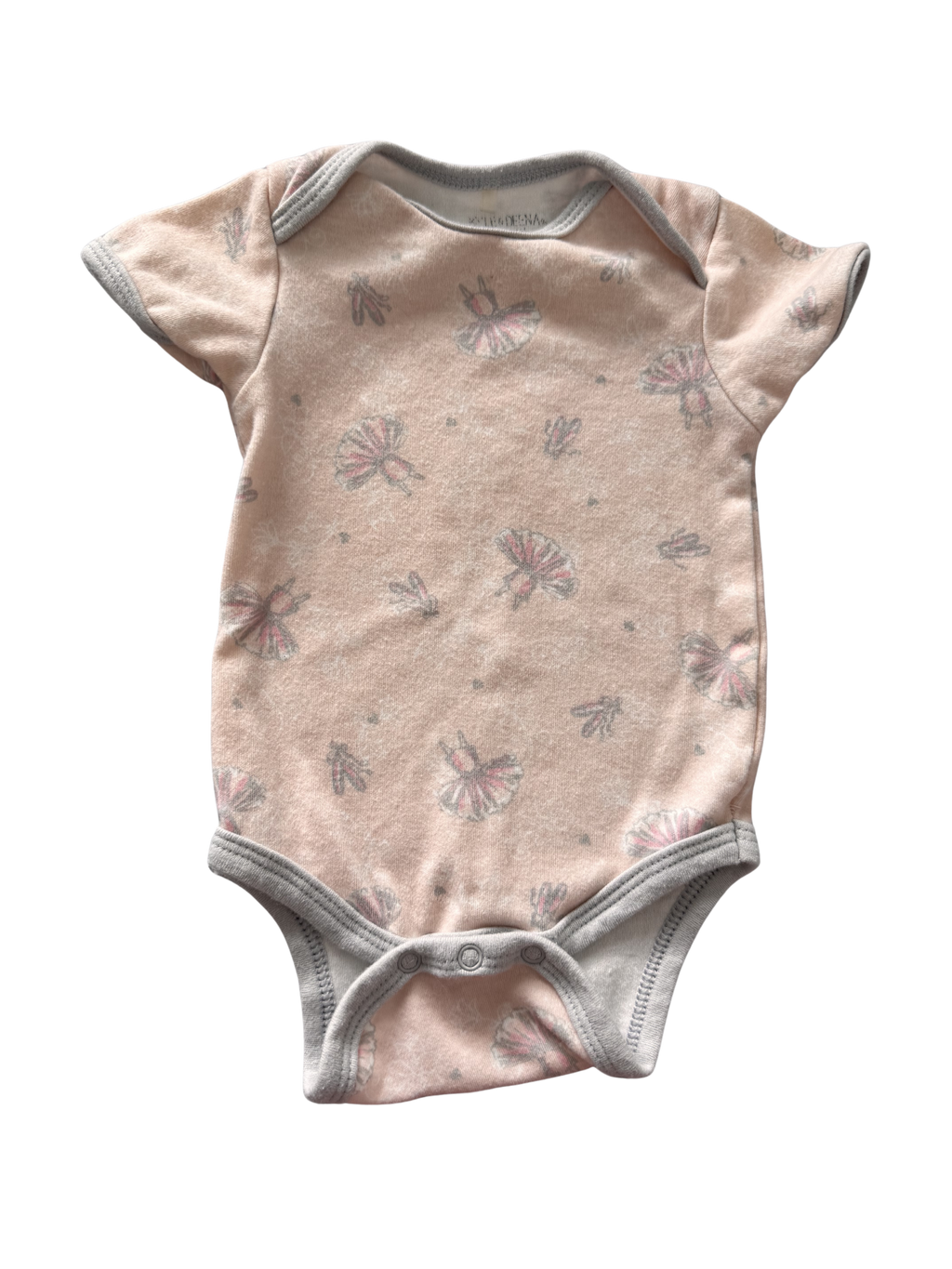 Girls 3-6 Month Short Sleeve Onesie