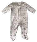 Girls 3-6 Month Footed Pajamas with Zipper