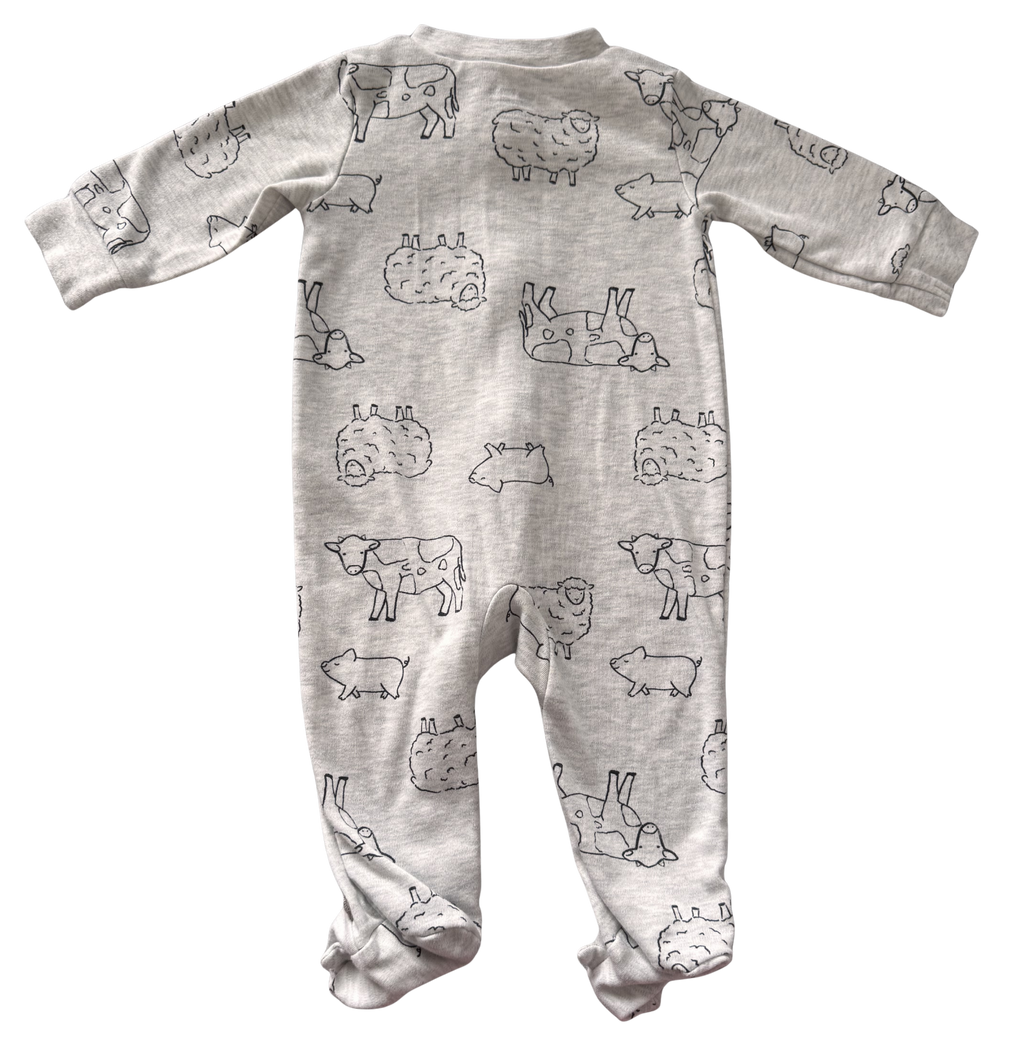 Girls 3-6 Month Footed Pajamas with Zipper