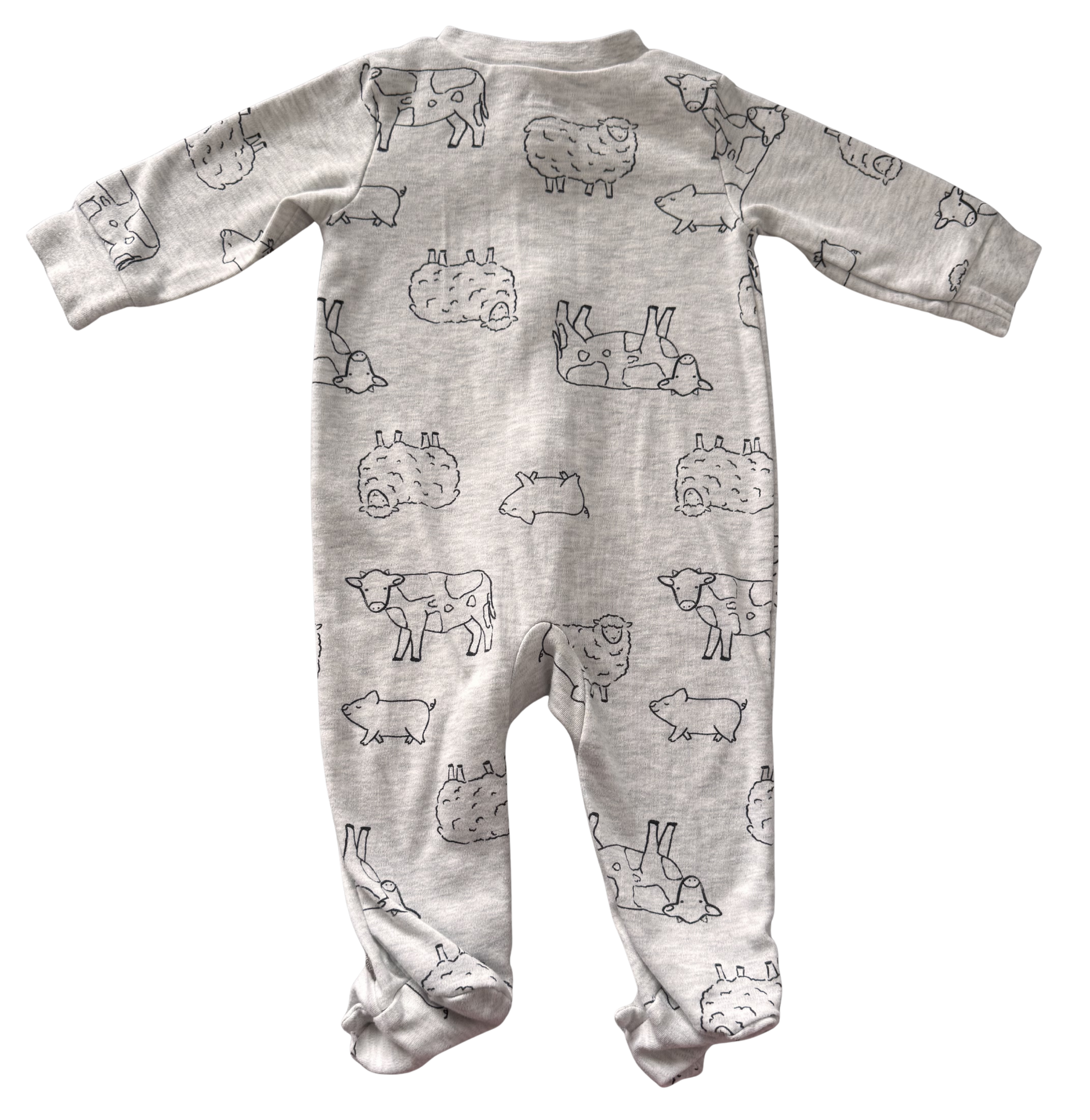 Girls 3-6 Month Footed Pajamas with Zipper