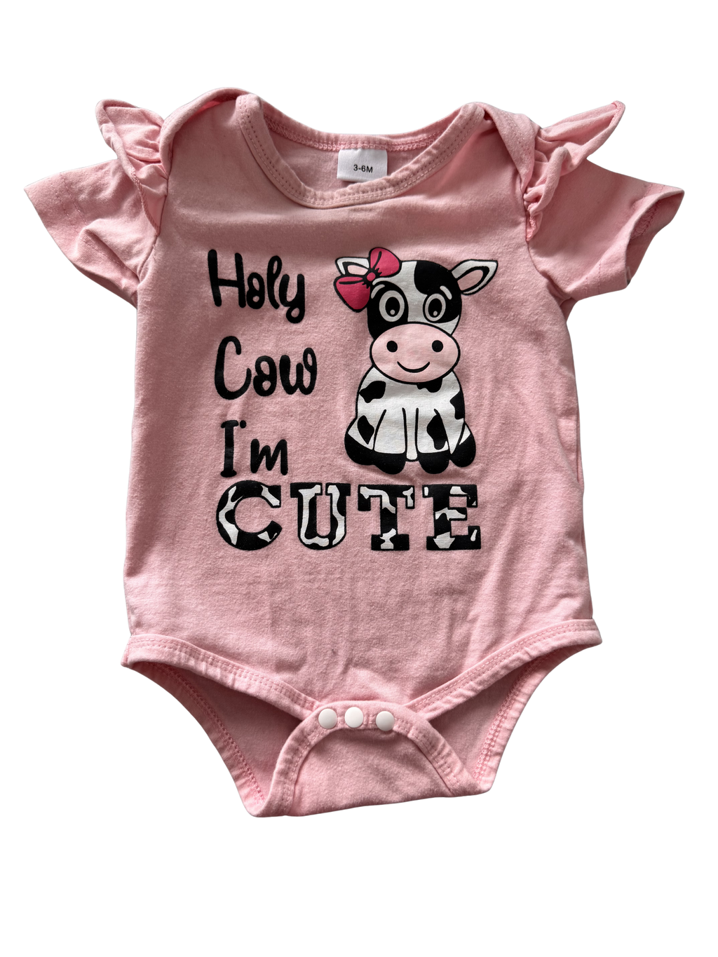 Girls 3-6 Month Short Sleeve Onesie