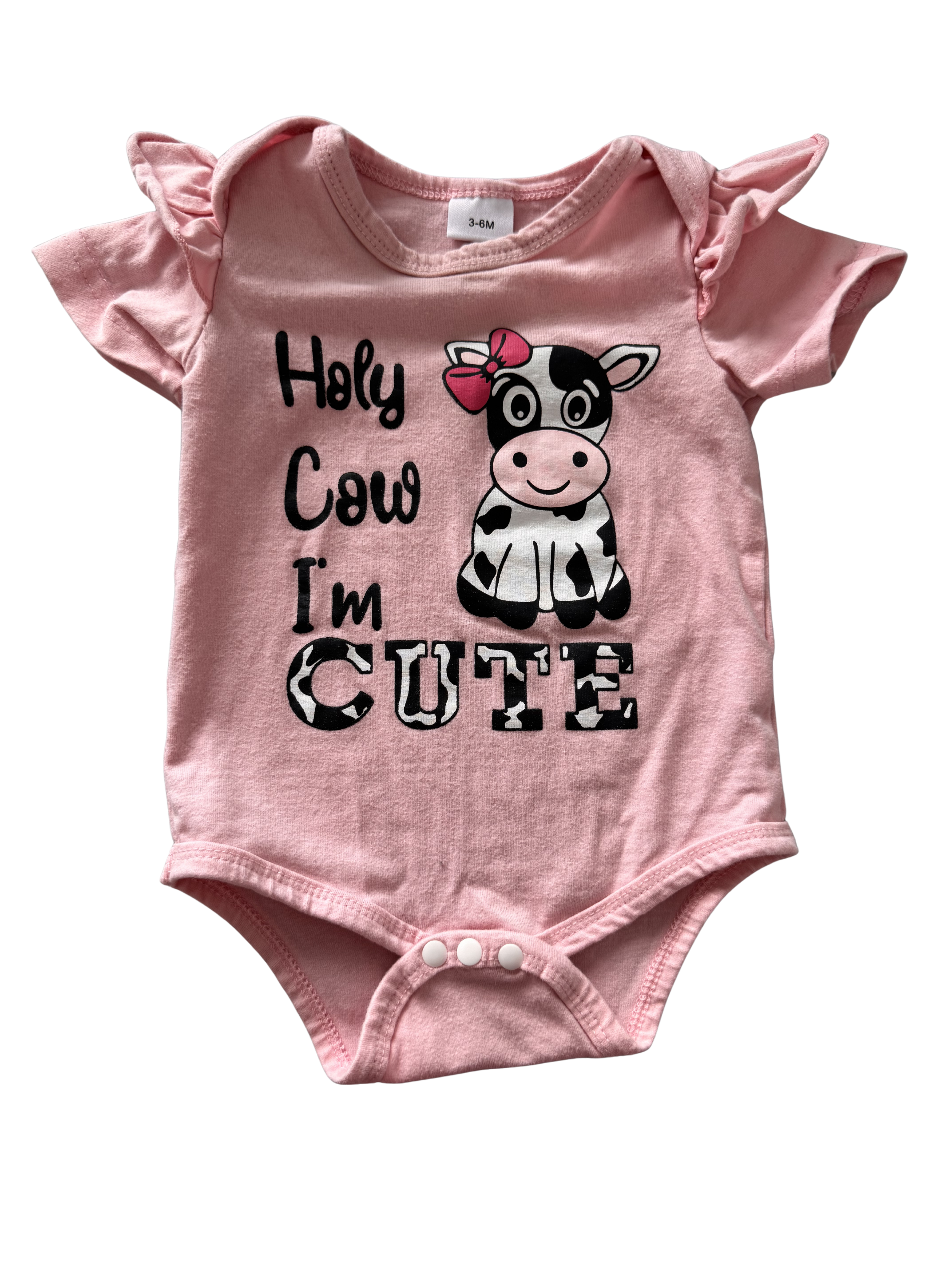 Girls 3-6 Month Short Sleeve Onesie