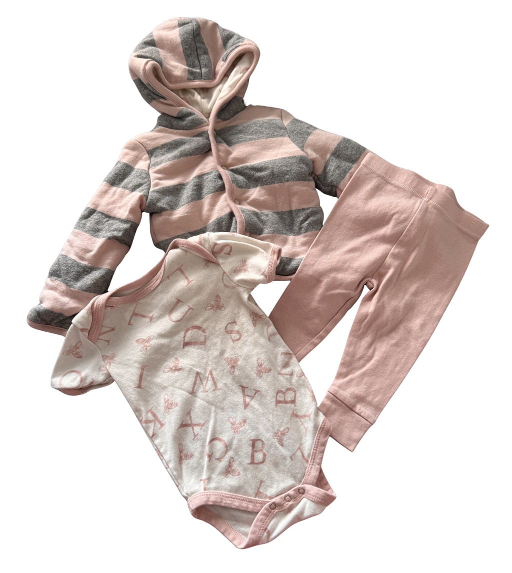 Girls 3-6 Month 3-Piece Outfit