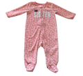 Girls 6 Month Footed Pajamas with Zipper