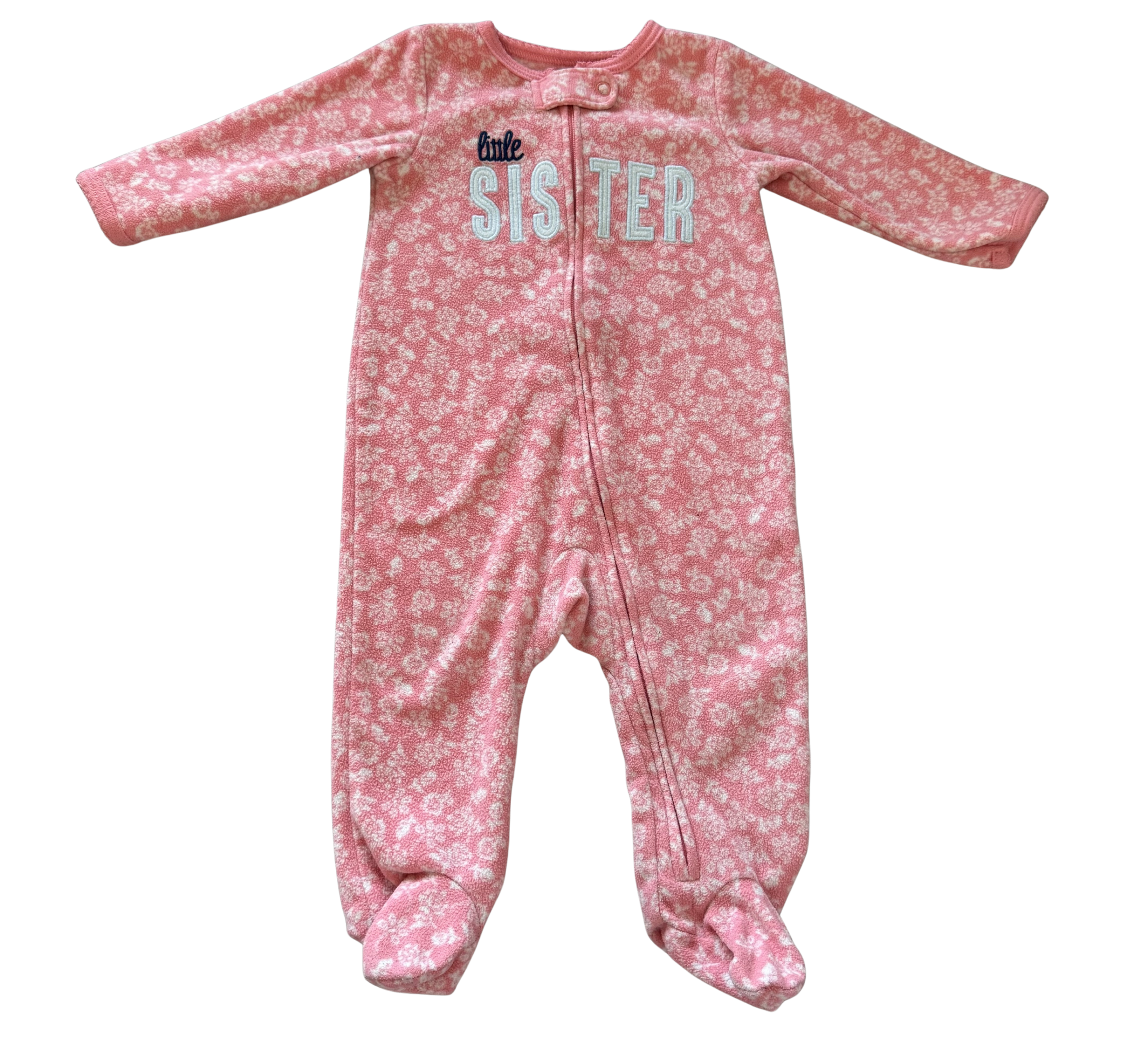 Girls 6 Month Footed Pajamas with Zipper