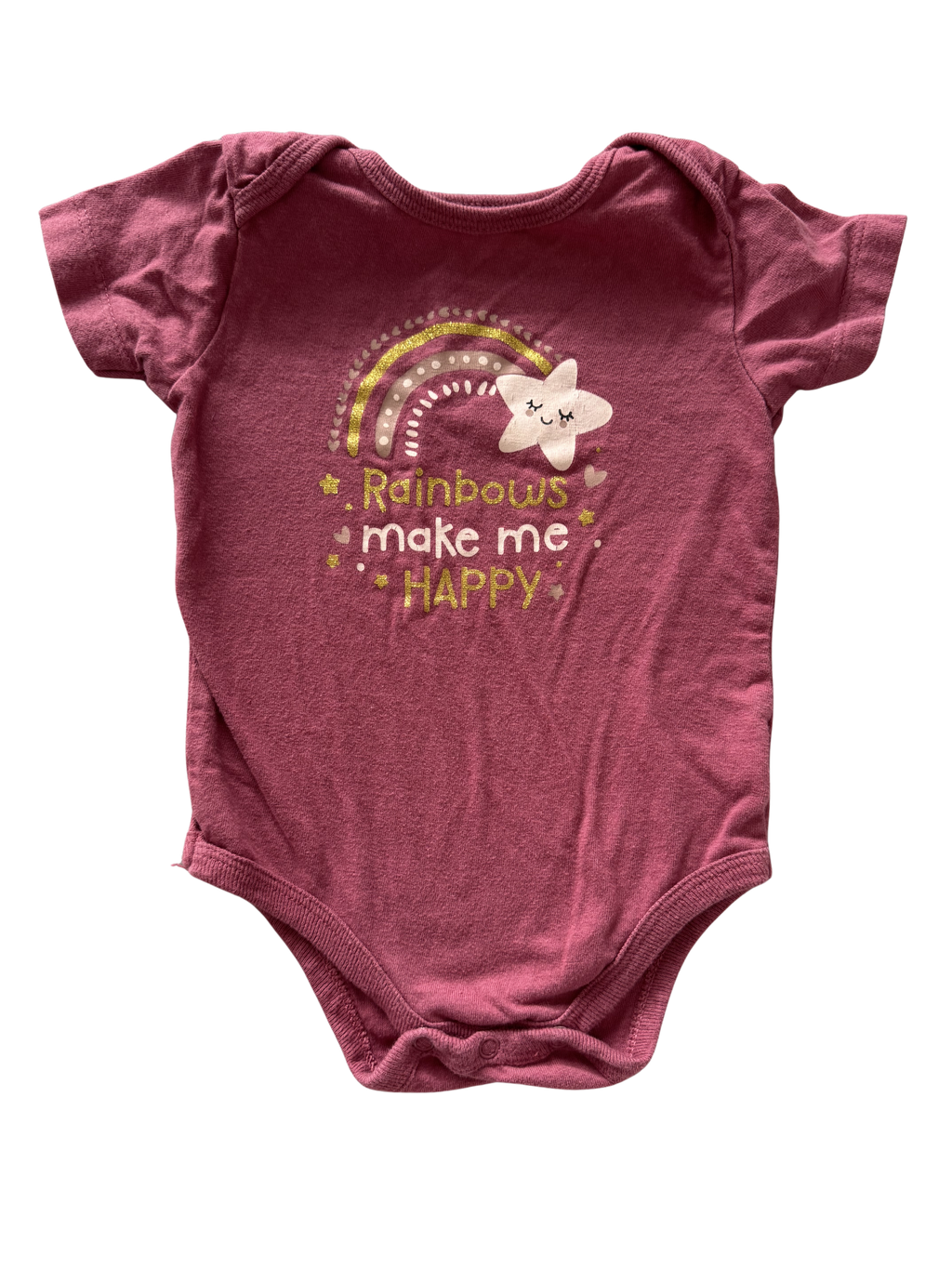Girls 6-9 Month Short Sleeve Onesie