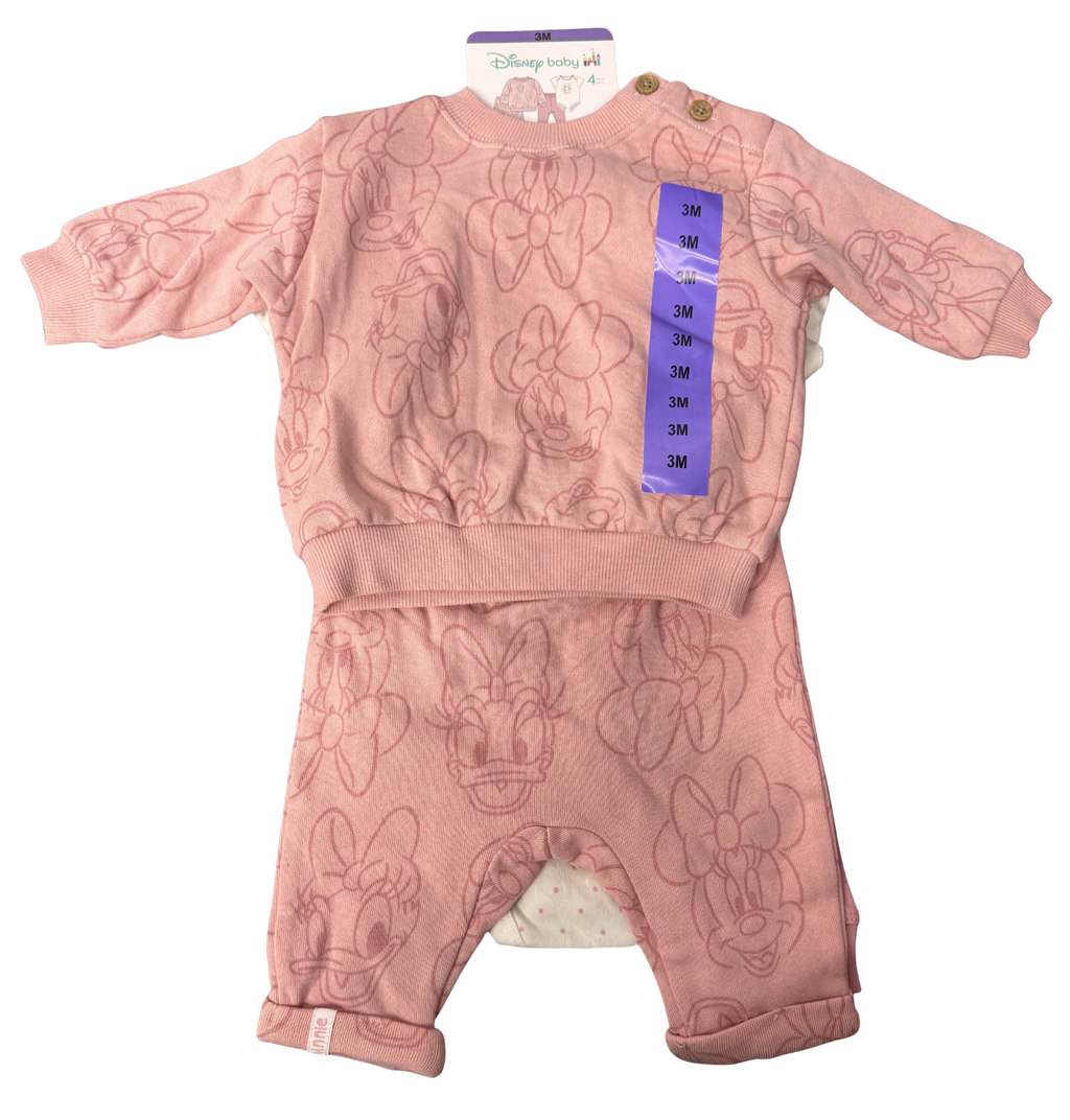 Girls 3 Month Disney 4-Piece Outfit - BNWT