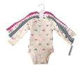 Girls 3 Month 4-Piece Long Sleeve Onesies - BNWT