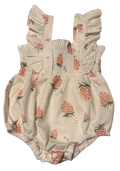Girls 0-3 Month Romper + Hat