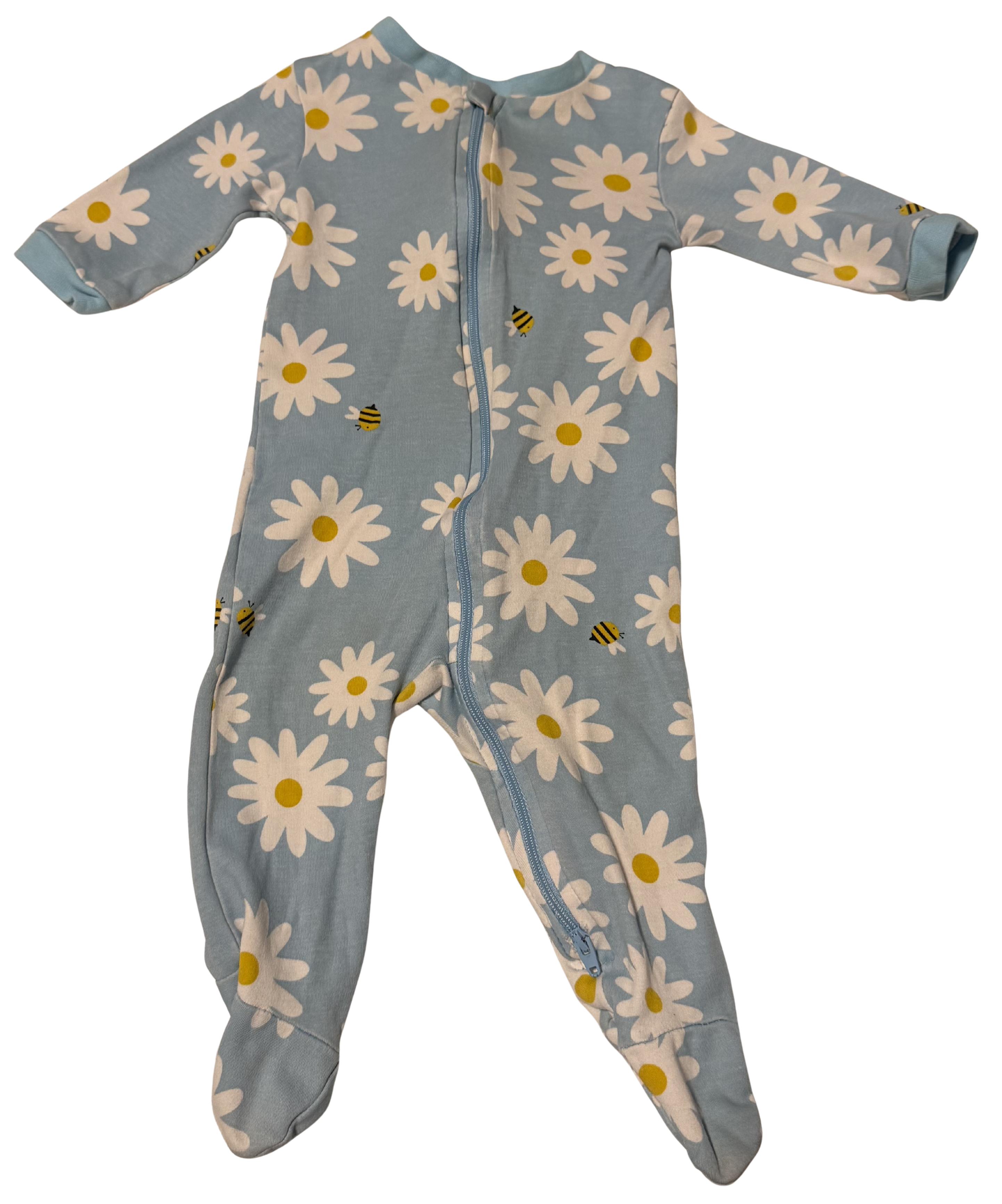 Girls 3-6 Month Footed Pajamas with Zipper