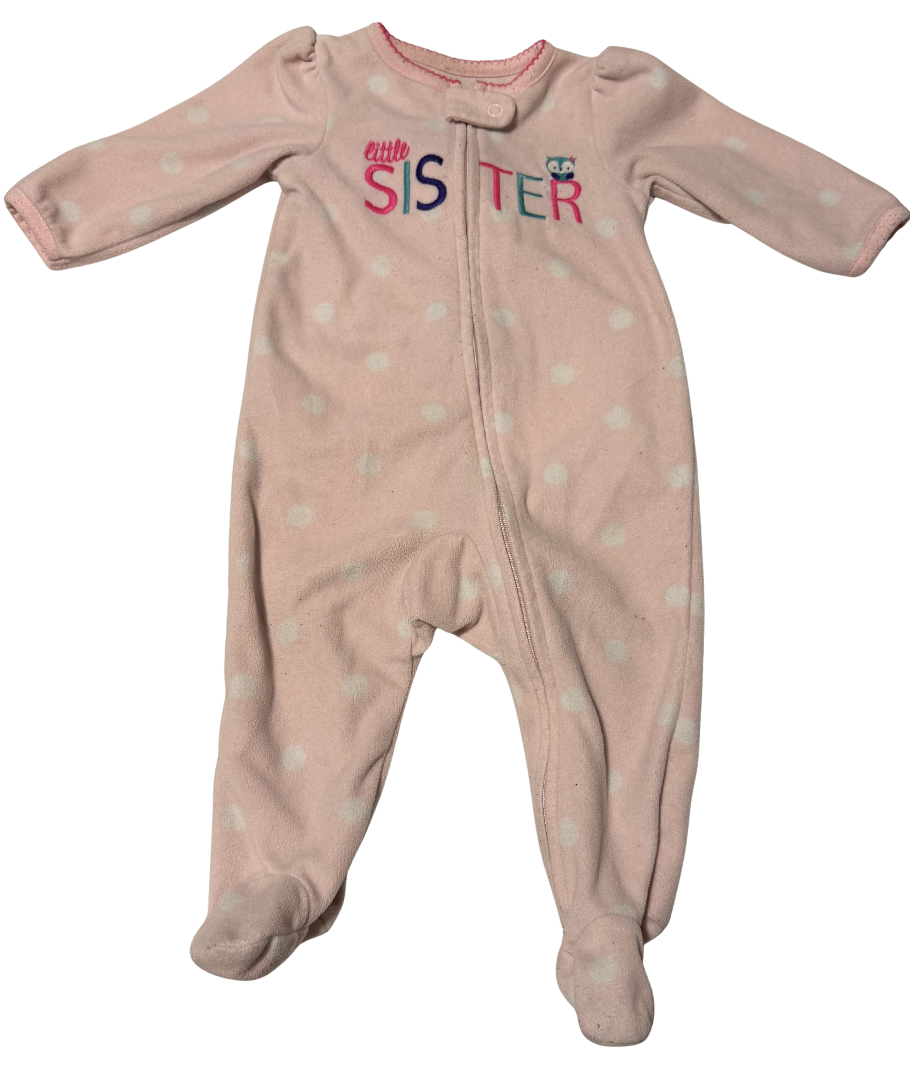 Girls 3-6 Month Footed Pajamas with Zipper