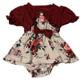 Girls 3-6 Month Dress Onesie with Cardigan
