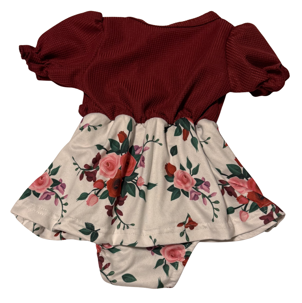 Girls 3-6 Month Dress Onesie with Cardigan