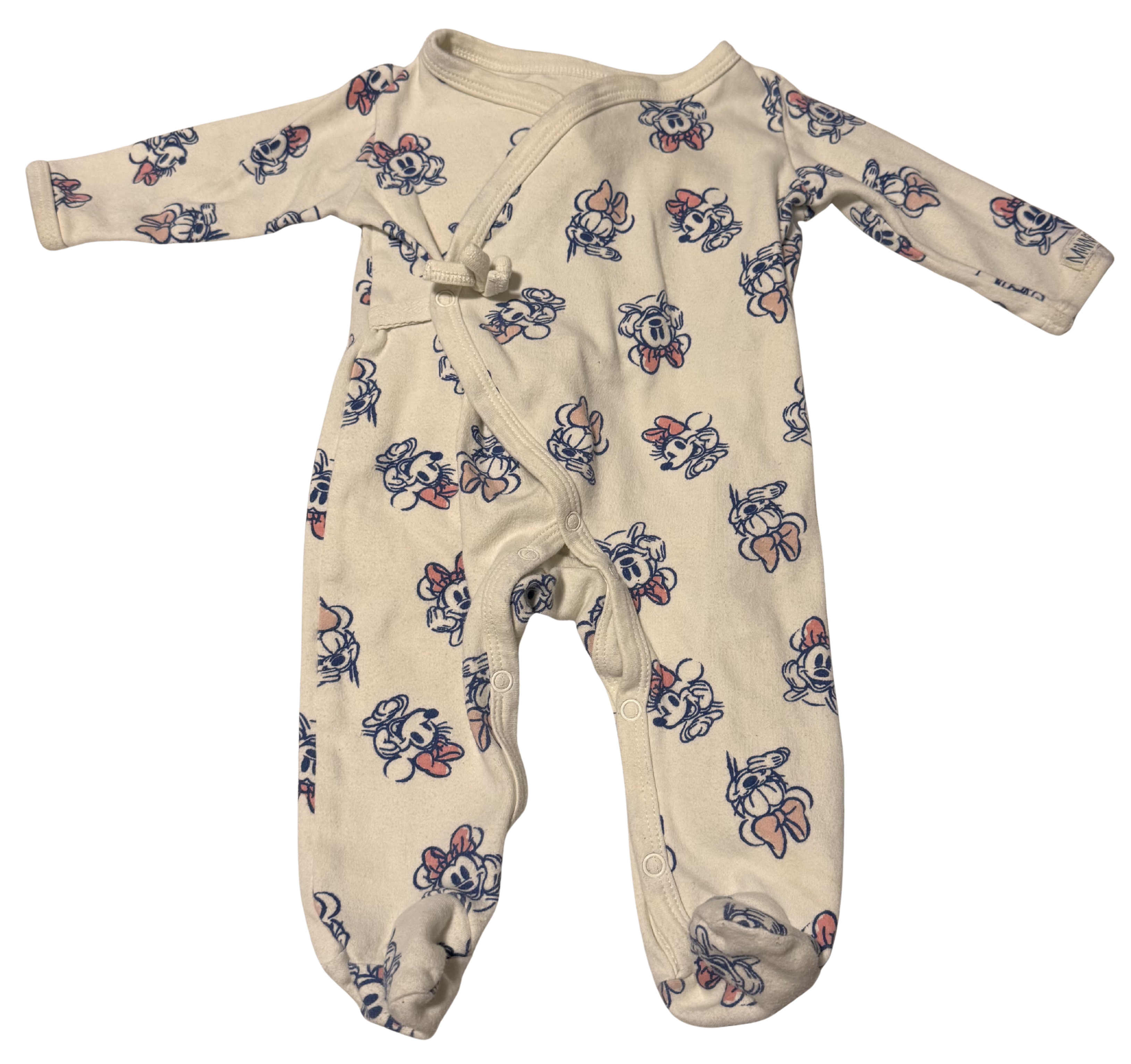 Girls 3-6 Month Footed Pajamas Minnie Mouse