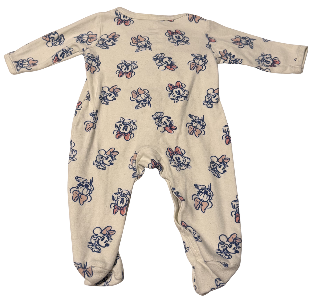 Girls 3-6 Month Footed Pajamas Minnie Mouse