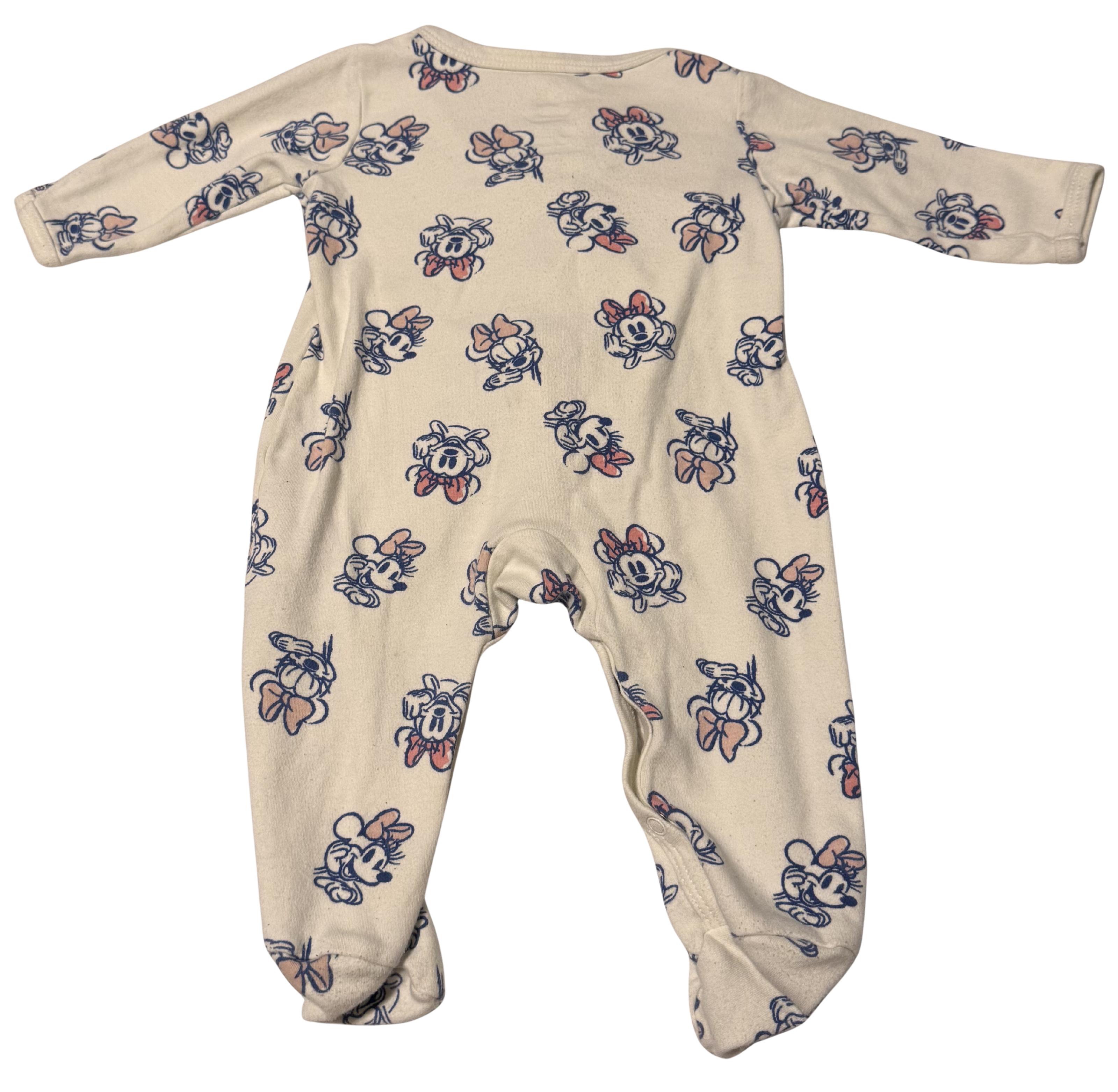 Girls 3-6 Month Footed Pajamas Minnie Mouse