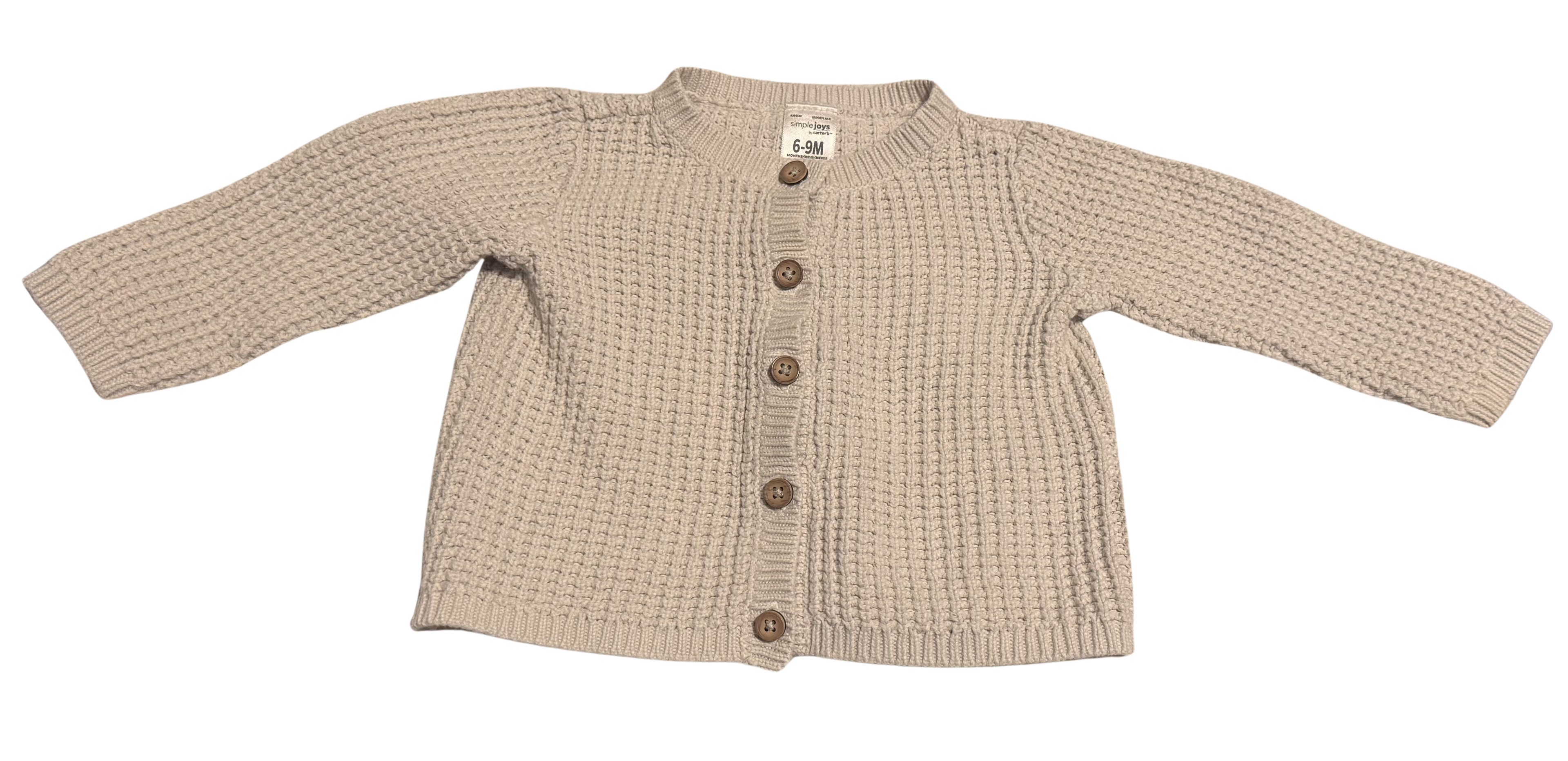 Girls 6-9 Month Button Up Cardigan