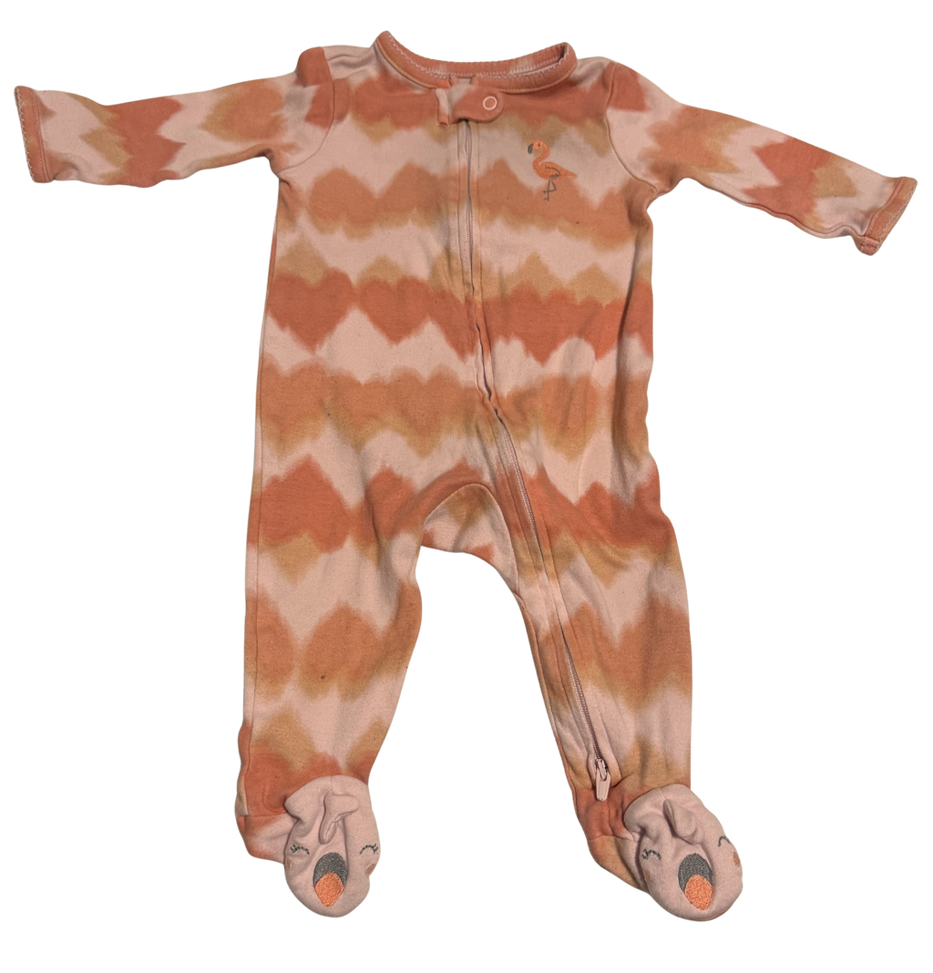 Girls 6 Month Footed Pajamas - Zippered
