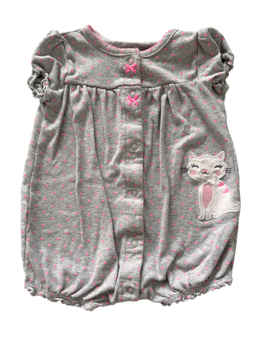 Girls 9 Month Short Sleeve Romper