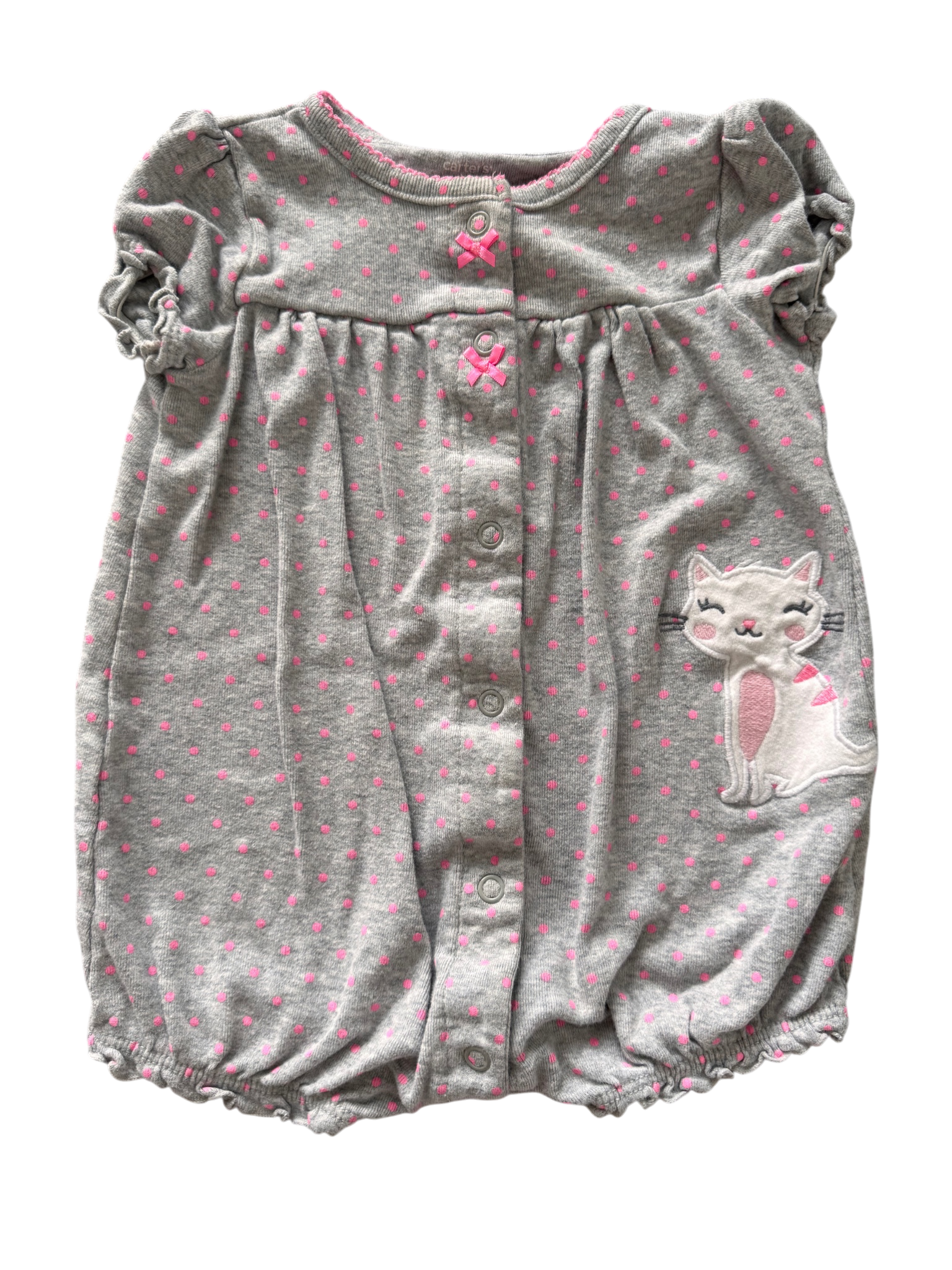Girls 9 Month Short Sleeve Romper